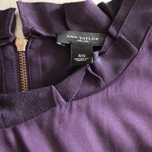 Deep Purple Sleeveless Ann Taylor Silk Blouse
